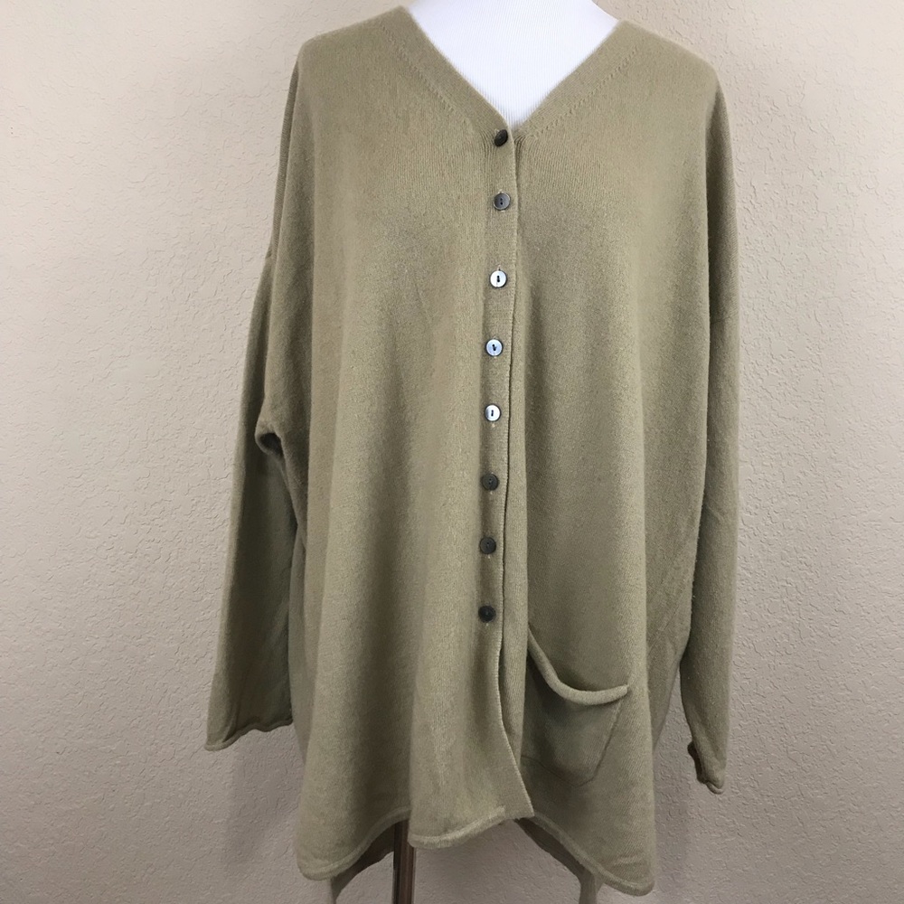 💣 J. Jill Tan Cashmere Cardigan